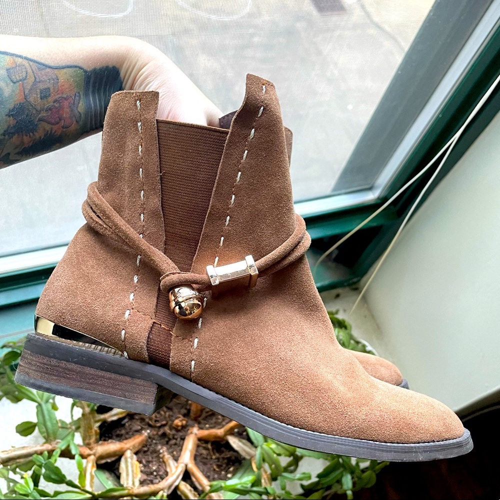 Alma en Pena Tan Ankle Boots